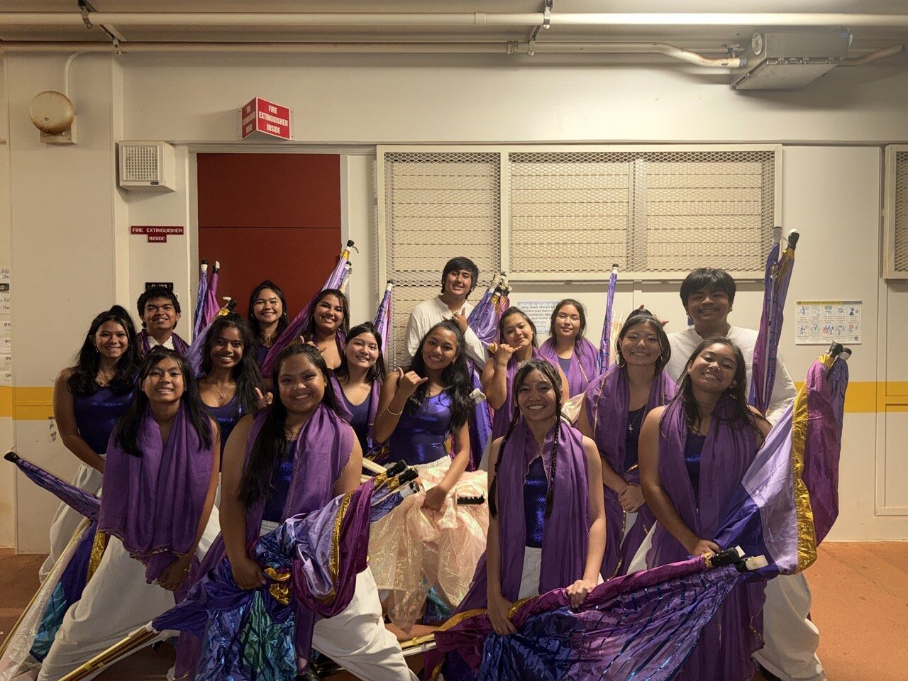 Kapolei High School color guard