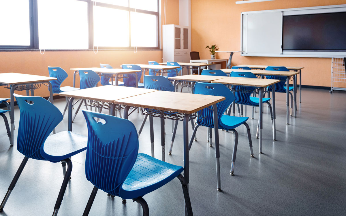 Image of an empty classroom