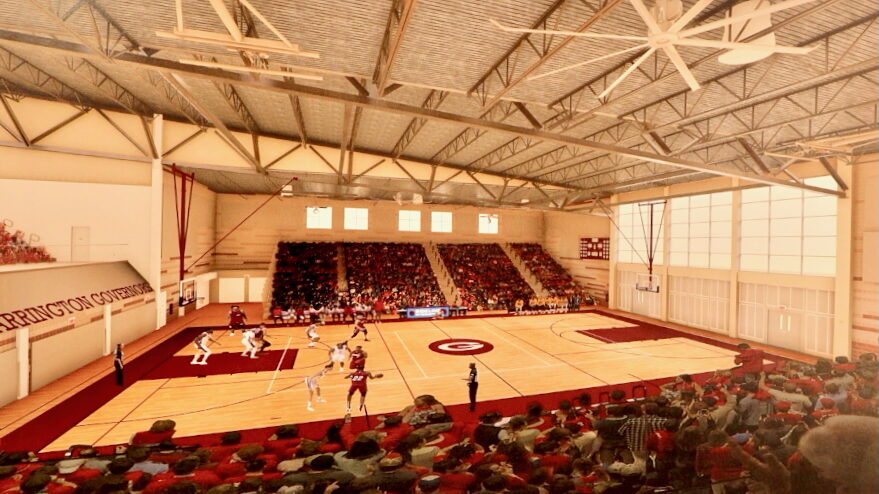 Rendering of future Farrington High Gymnasium interior