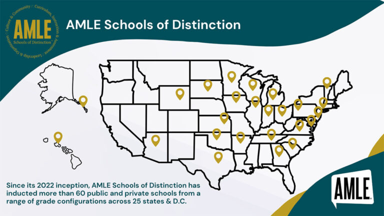 Map of the 2025 Schools of Distinction