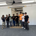 Interns pose for a photo.