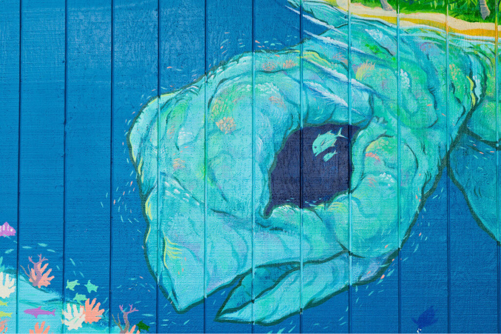 Honu Honua mural at Lahaina Intermediate