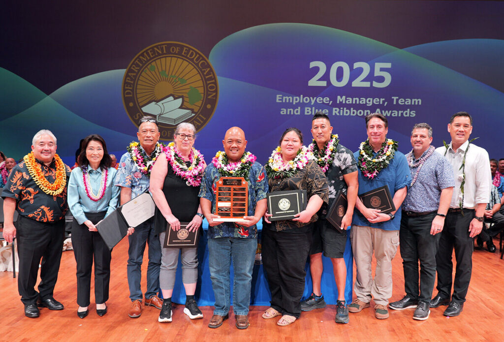 The ʻEwa Makai Middle School CTE Focus Team was recognized as team of the year.