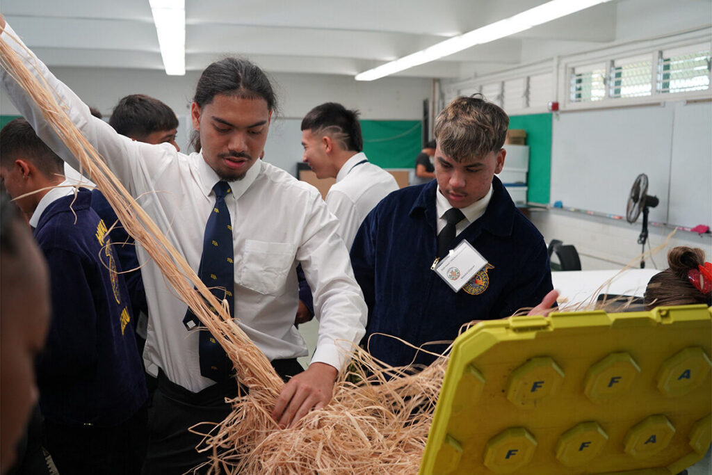 FFA students compete during their CTSO conference.