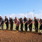 Campbell High School groundbreaking on new athletic facilities.