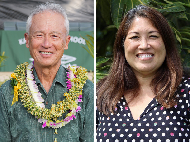 Daniel Hamada and Esther Kanehailua