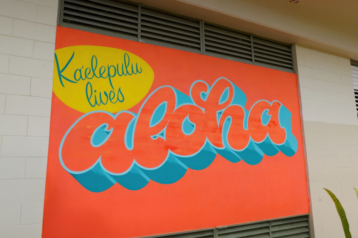 kaelepulu lives aloha mural