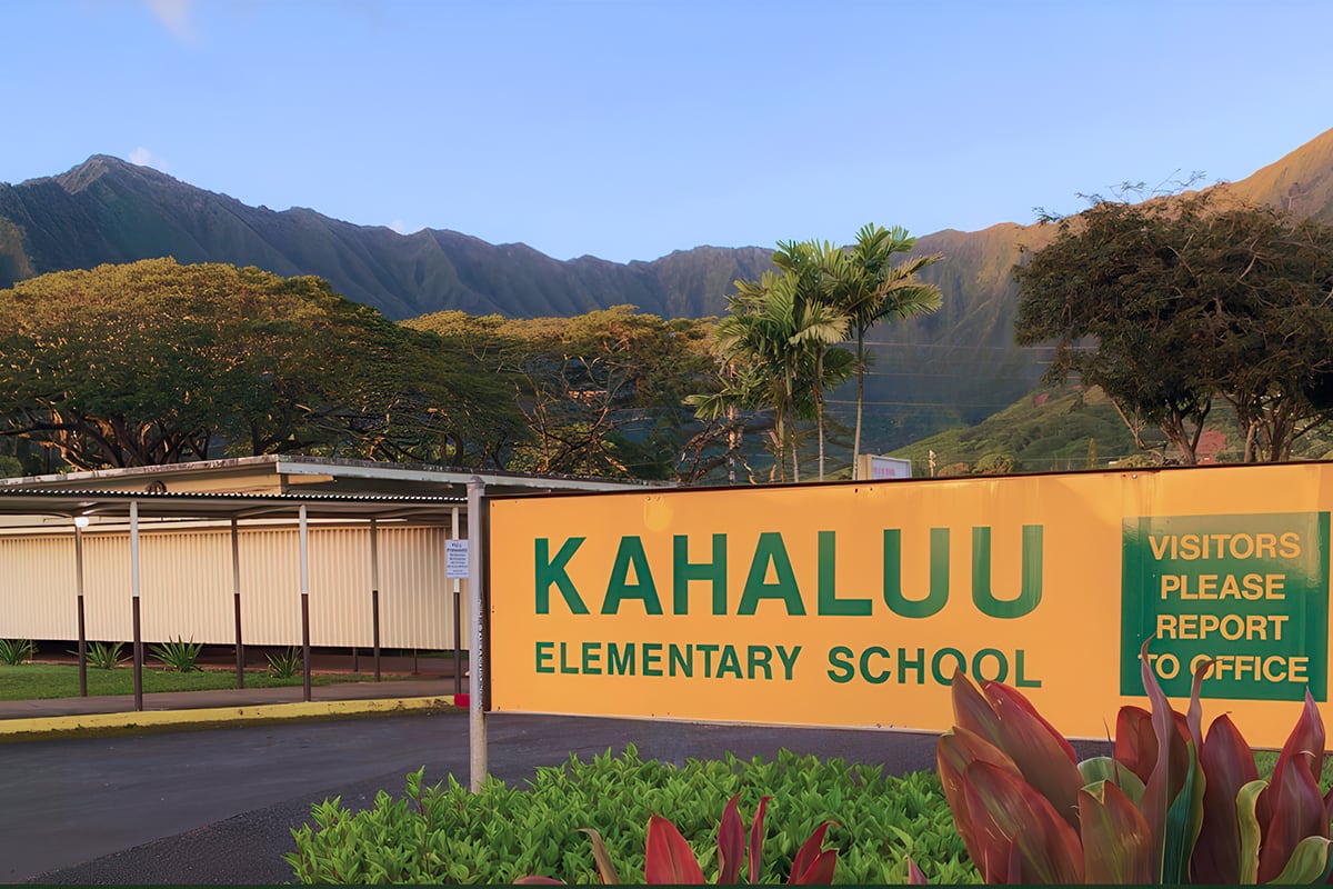 school sign