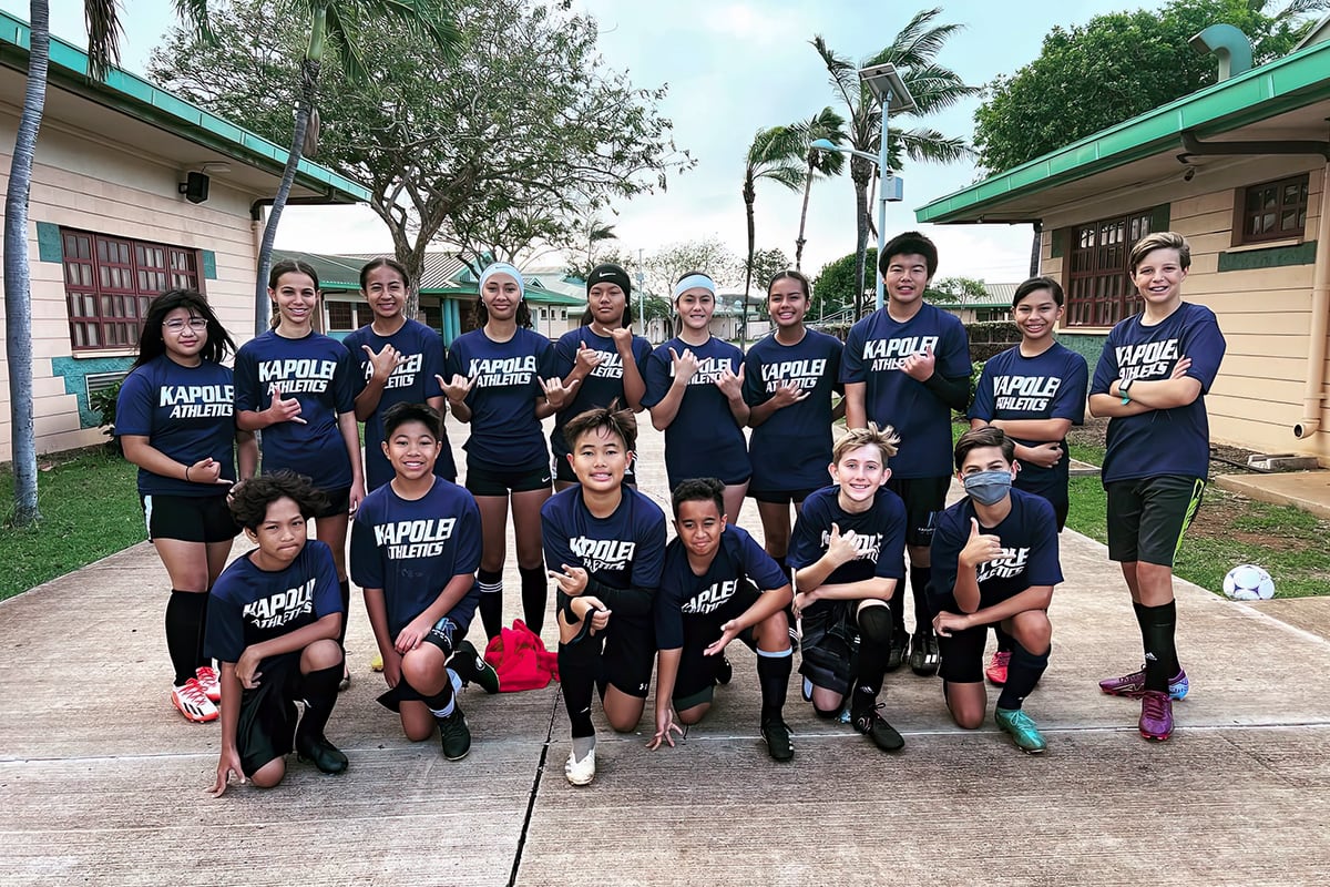 shot of sports group