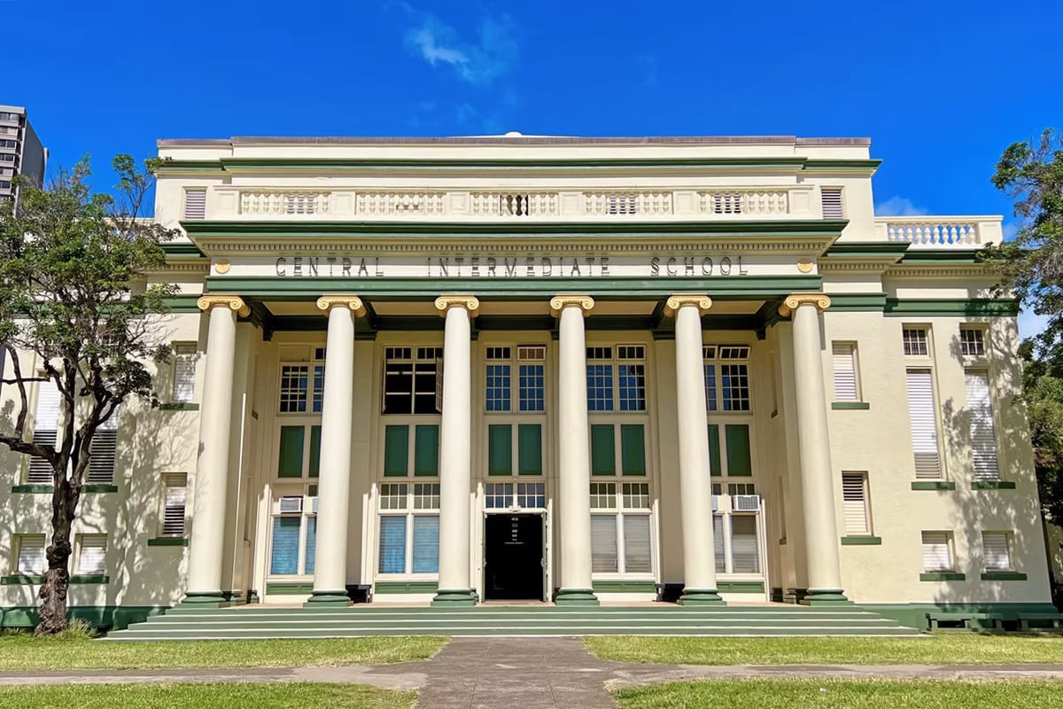 front of school