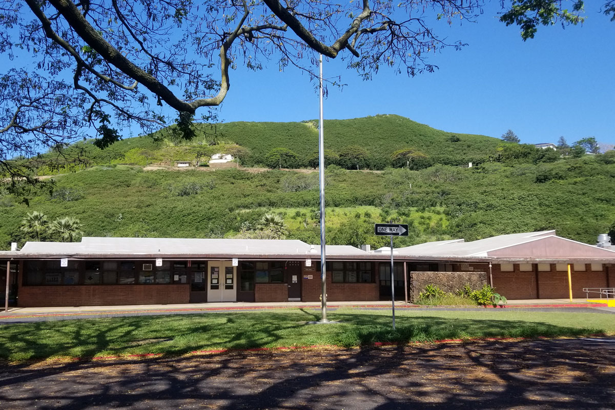 shot of administration building