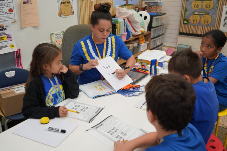 Makakilo Elementary math class.