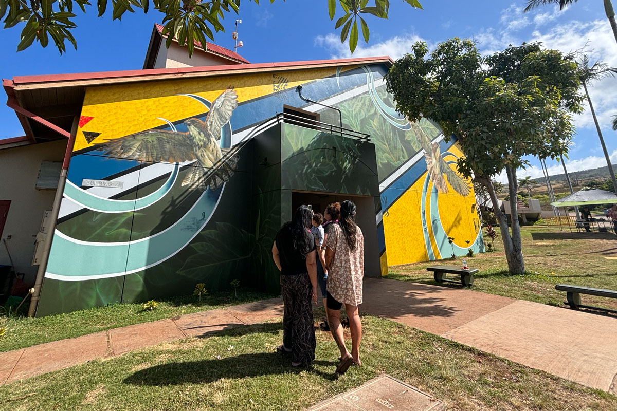 mural on building A