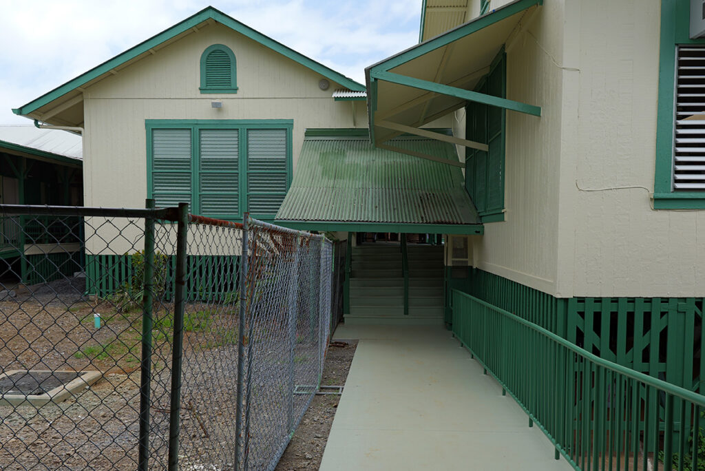 Ha‘aheo Elementary School and its renovated buildings.