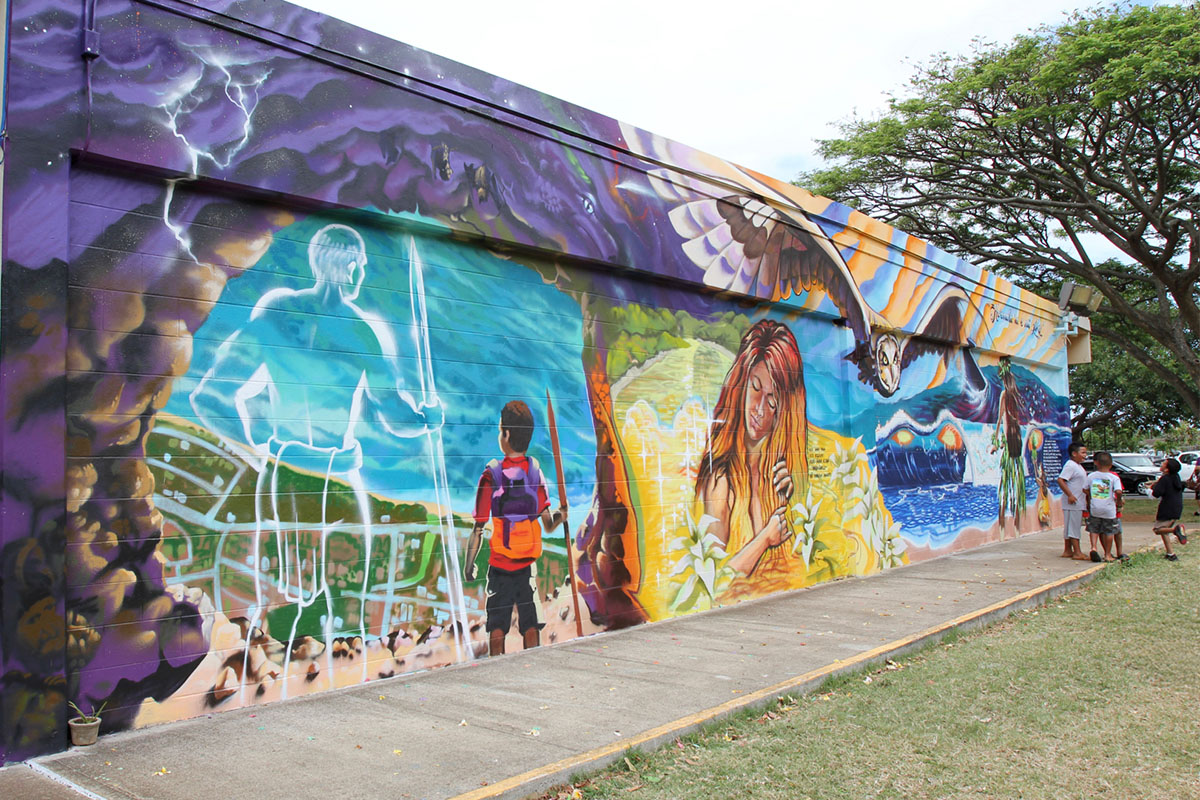 mural on side of building