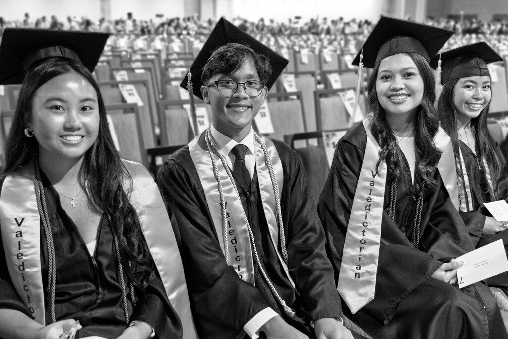 Four Campbell High valedictorian students