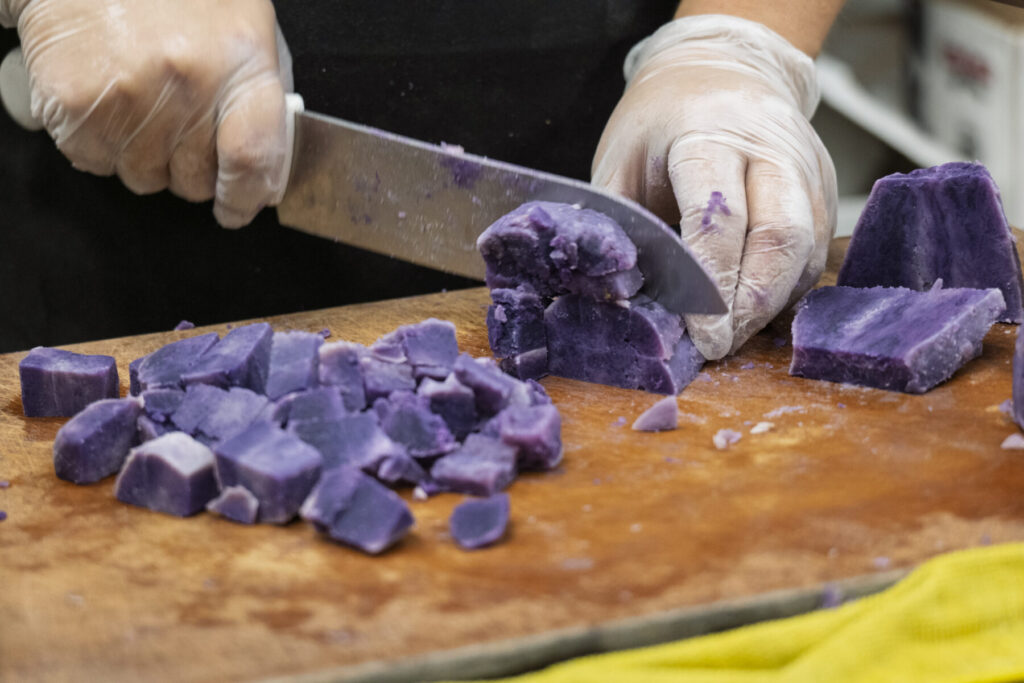 ‘Uala Bread Prep of Sweet Potatoes