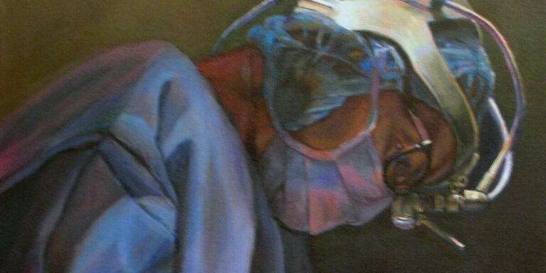 Kathryn Ko, self portrait painting