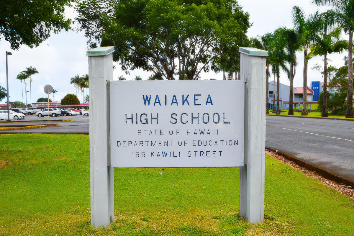 School sign