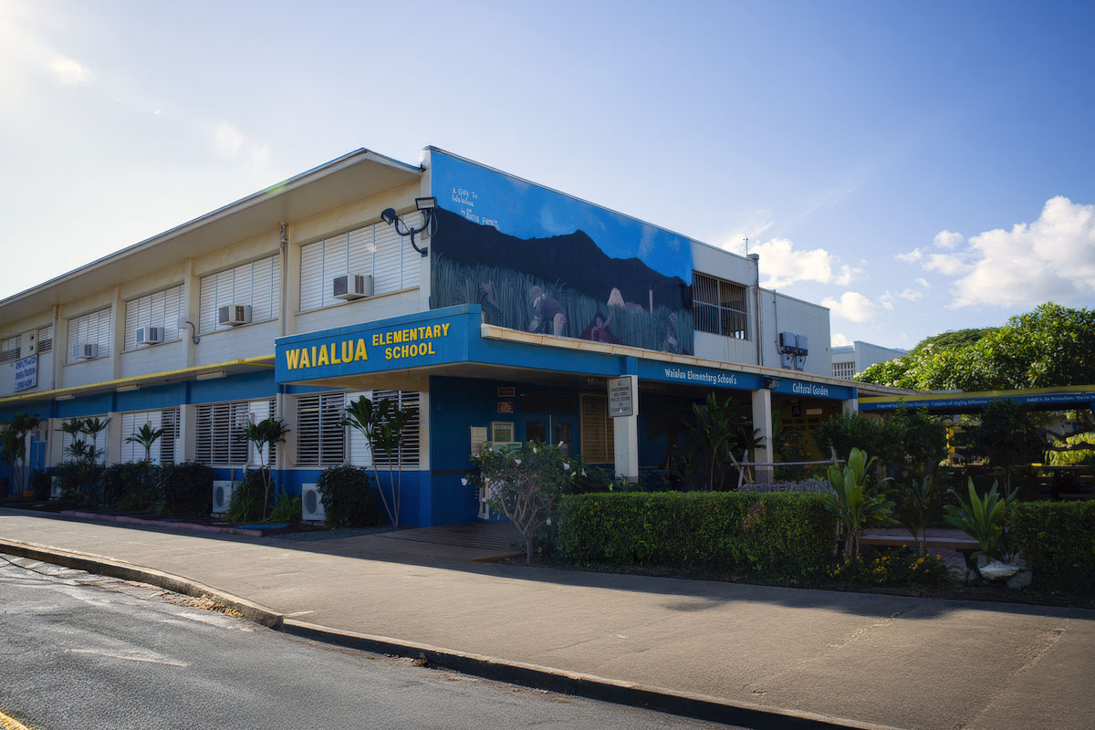 Waialua Elementary school building