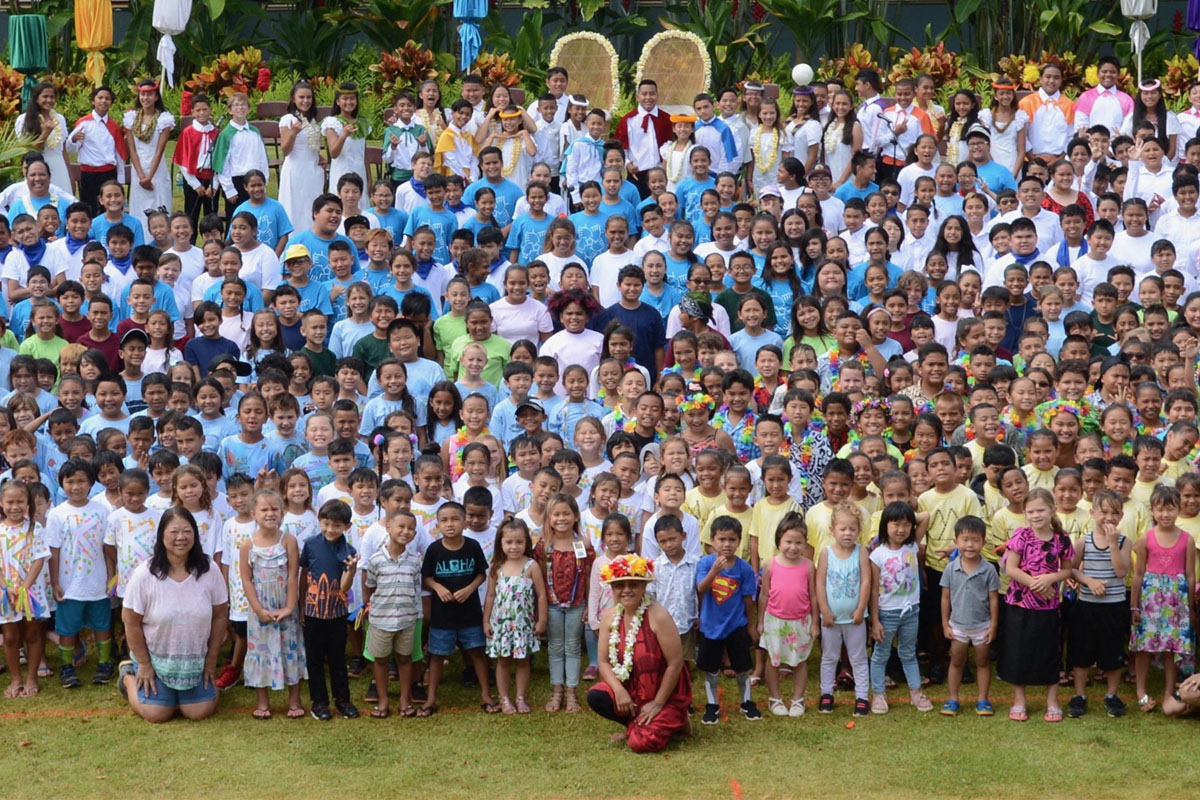 Waiau students during May Day