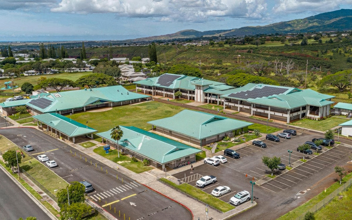 Birdview of Waikele Elementary Schoolʻs Campus