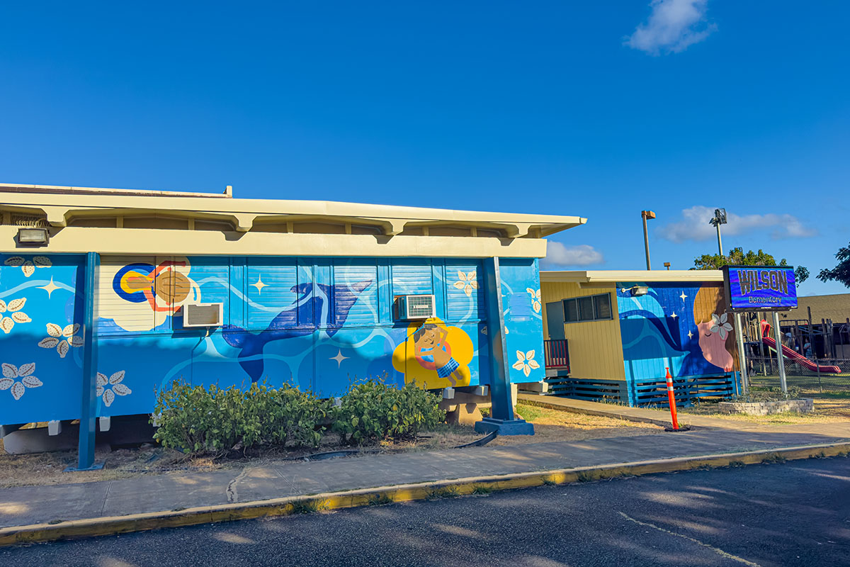 Mural on side of building