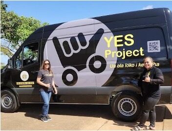 YES project van with community liaisons
